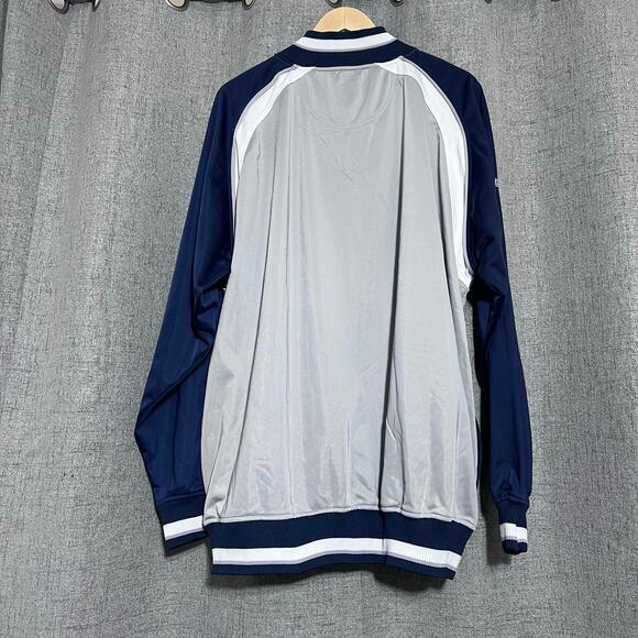 Houston Astros Track Jacket Men 2XL Gray Blue Full Zip Stitches MLB Genuine - Picture 3 of 7